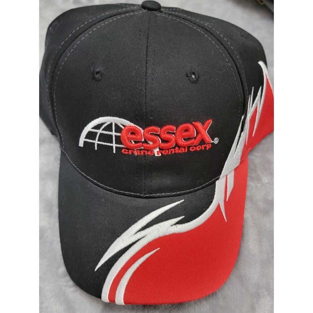 Essex Crane Rental Corp adjustable black‎ Red hat